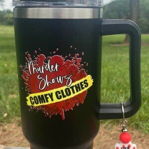 Murder Shows and Comfy Clothes Tumbler Set